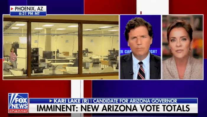 Kari Lake Tells Tucker Carlson She’s “100% Certain” She Will Win Tight Gov. Race… Addresses Major Voting Issues in AZ County [VIDEO]