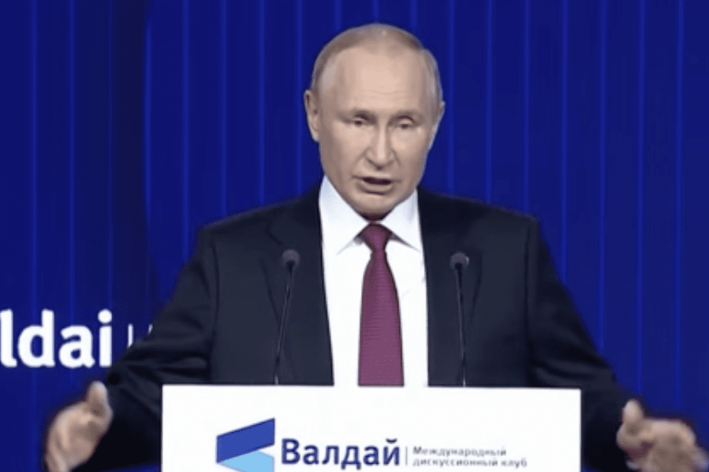 Vladimir Putin Blames Rising Oil Prices on the Collective West’s Misguided Energy Policies
