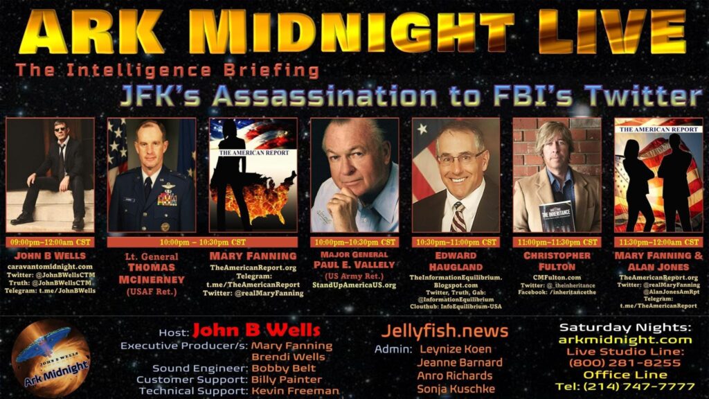 17 December 2022 - #ArkMidnight - The Intelligence Briefing / JFK’s Assassination to FBI’s Twitter
