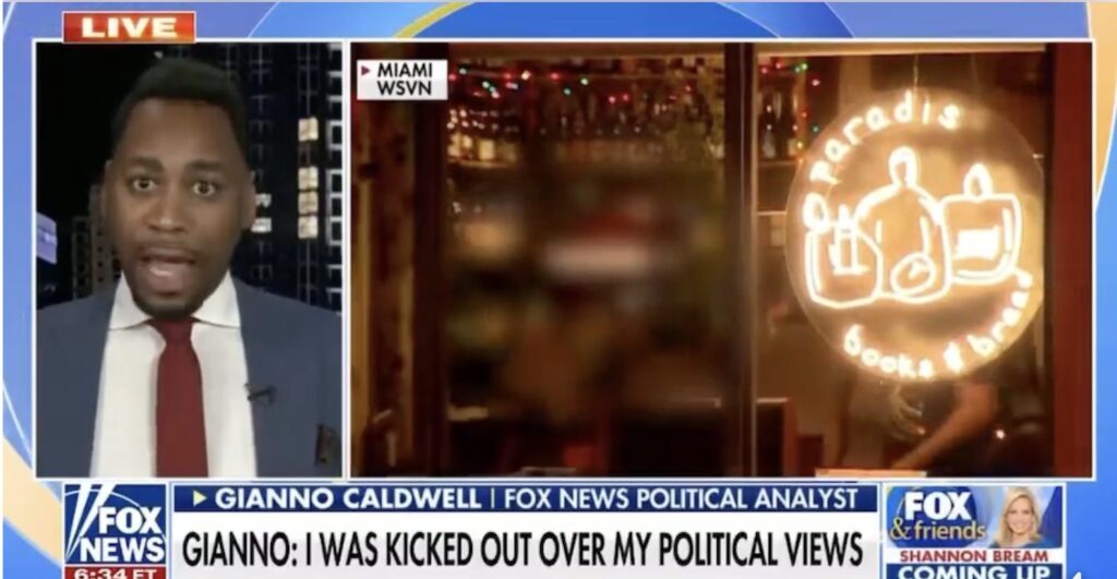 Black Fox News Analyst Kicked Out of Miami Restaurant After White, Female Owner Eavesdrops on His “Conservative” Conversation [VIDEO]