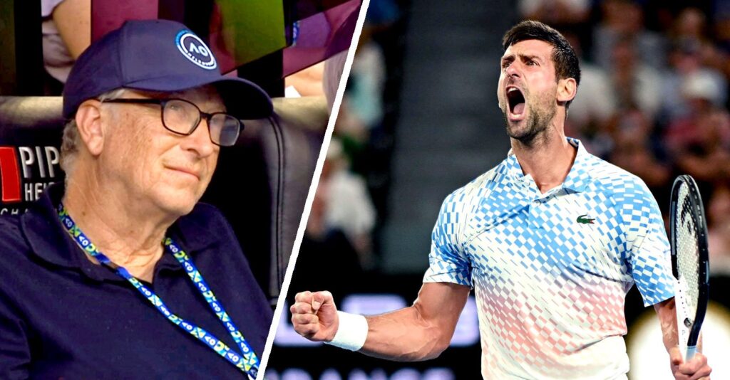 A Year After Being Deported, Novak Djokovic Makes History Winning Australian Open as Bill Gates Looks On