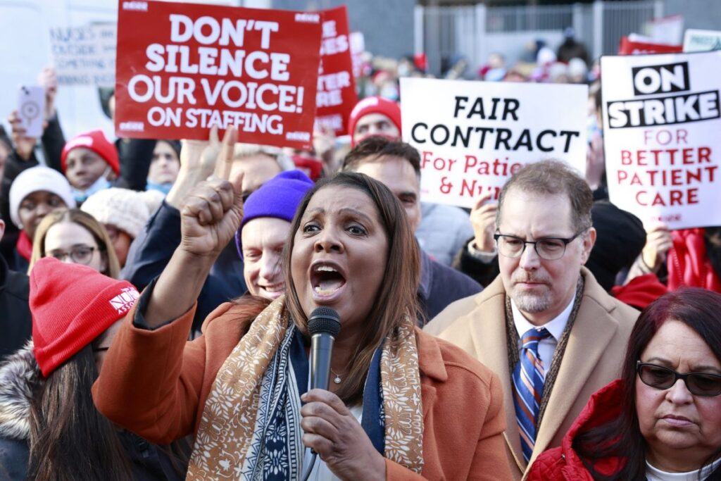 7,000 nurses at NYC hospitals begin strike over contracts