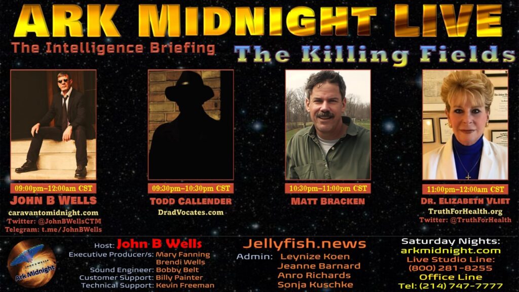 28 January 2023 - Tonight on #Ark Midnight - Topic: The Intelligence Briefing / The Killing Fields