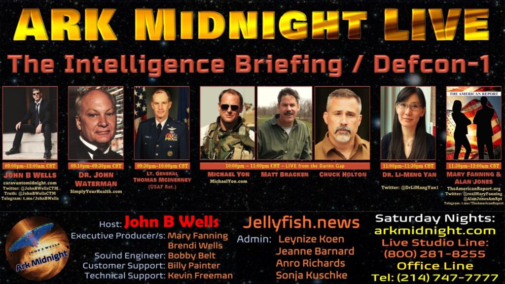 14 January 2023 - Tonight on Ark Midnight - Topic: The Intelligence Briefing / Defon-1