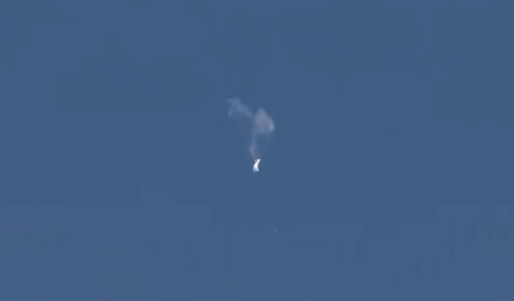 BREAKING: U.S. Shoots Down Chinese Spy Balloon Over the Atlantic Ocean