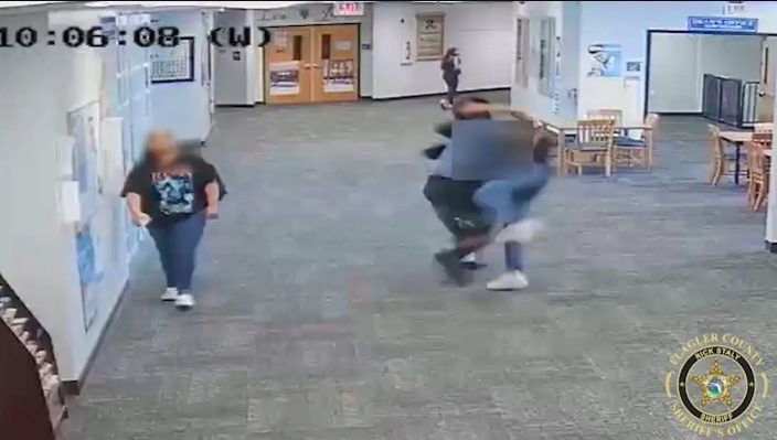 6’6”, 270 Pound Black Male High School Student Viciously Assaults White Female Teacher For Taking Away His Nintendo Switch During Class [VIDEO]