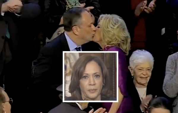 WATCH: Kamala Harris Asked in Live Interview About Kiss Between Her Husband and Jill Biden
