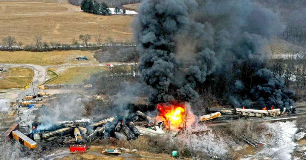‘Bomb Train’ in Ohio Sickens Residents After Railroad Cutbacks, Corporate Greed Led to Toxic Disaster