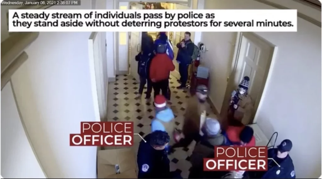 J6 BOMBSHELL: DOJ VIDEO Shows Capitol Police Holding Open “Upper West Terrace Doors” On Jan 6… Over 250 Individuals Allowed to Walk Into Capitol by Police Then Later Arrested and Abused