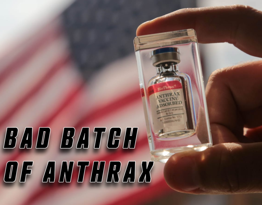 LEAKED EMAIL CLAIMS 100% VA DISABILITY RATING FOR BAD BATCHES OF THE ANTHRAX SHOT