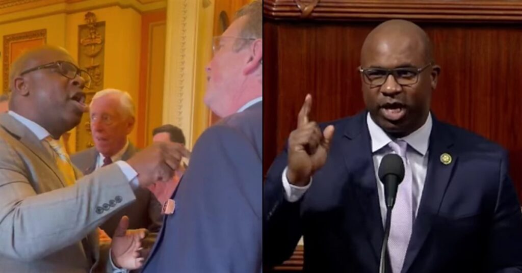 Screaming male ‘Squad’ member verbally assaults Rep. Thomas Massie in childish Capitol meltdown