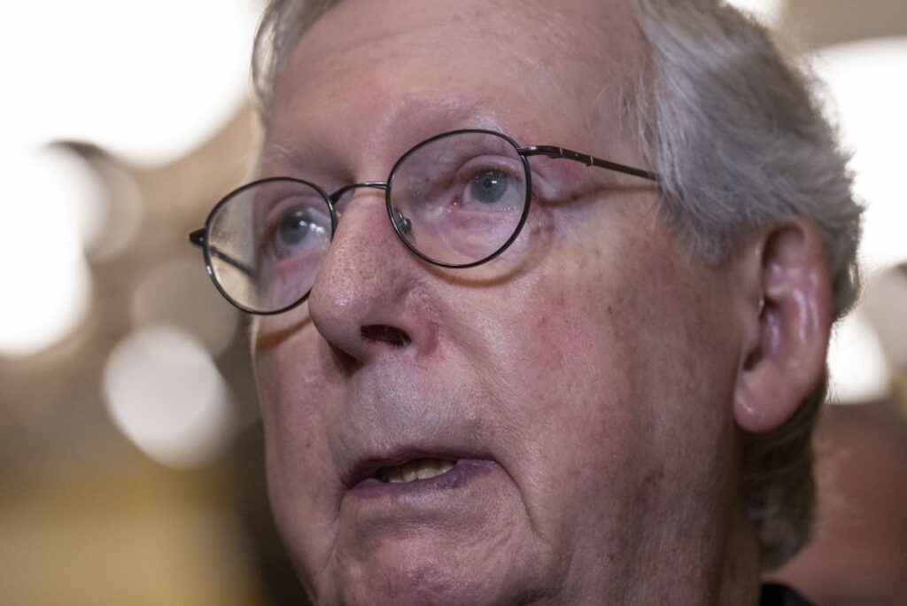Mitch McConnell hospitalized following fall