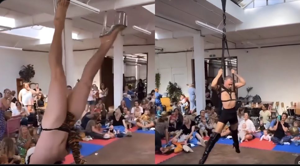 Drag Show For BABIES Features Nearly Naked Men Spreading Their Legs in Fetish Gear [VIDEO]