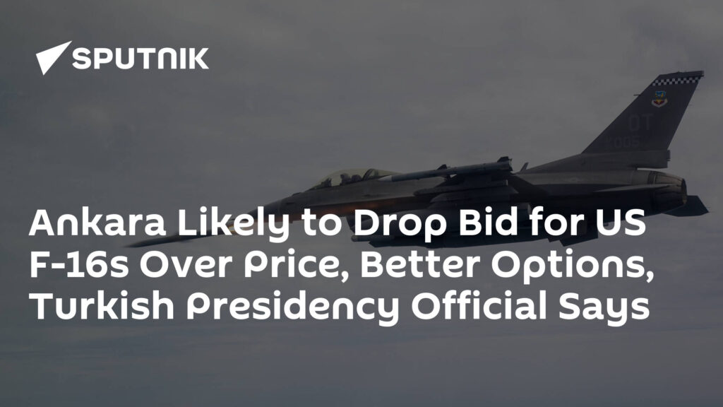 Ankara Likely to Drop Bid for US F-16s Over Price, Better Options, Turkish Presidency Official Says