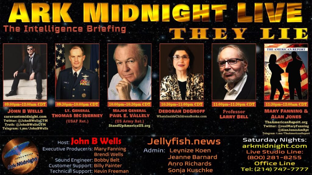 25 March 2023: Tonight on Ark Midnight - The Intelligence Briefing/ They Lie