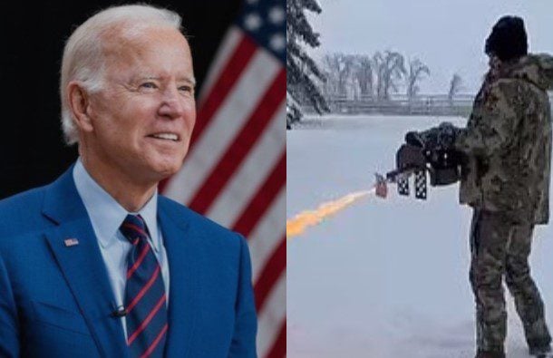 Biden Falsely Says Flamethrowers Are Illegal