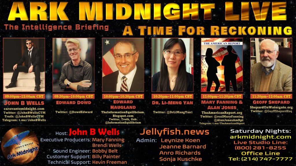 04 March 2023: Tonight on #ArkMidnight - The Intelligence Briefing / A Time For Reckoning