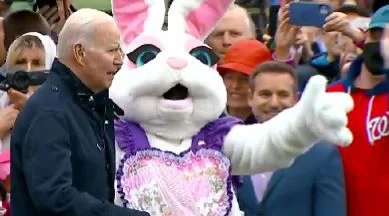 There was no Easter Bunny to save Joe Biden from babbling incoherently about 2024 on national TV