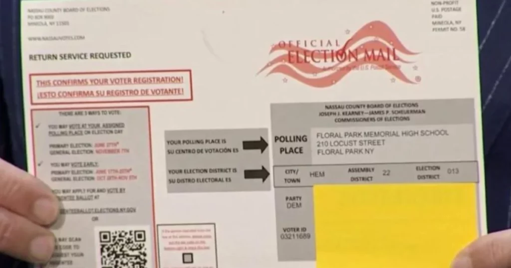 Voter-registration cards turn every single voter to Democrat