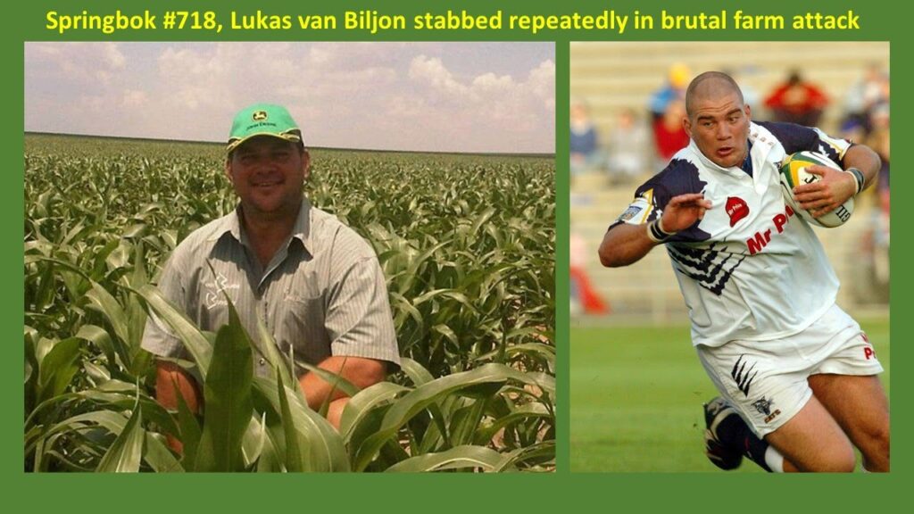 South Africa: Former Springbok hooker Lukas van Biljon stabbed repeated in brutal Free State farm attack