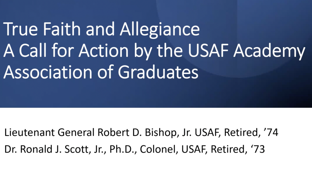 Retired USAF General, Colonel Confront USAFA Association Of Graduates Over Abdication Of Fiduciary Responsibility