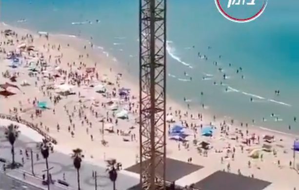 BREAKING: Panic Hits Tel Aviv Beach As Over 100 Gaza Rockets Pound Israel [VIDEO]