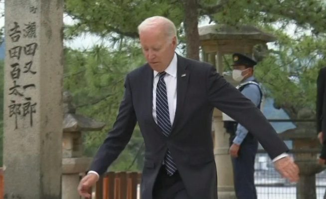 HUMILIATING! Joe Biden Nearly Falls Down Steps After Late Arrival at G7 Summit—Appears Confused and Disoriented—Japanese Leader Guides Him to Photo Op With World Leaders [VIDEO]