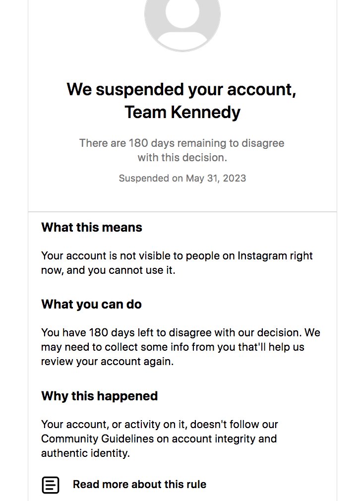 Instagram Suspends Presidential Campaign Page