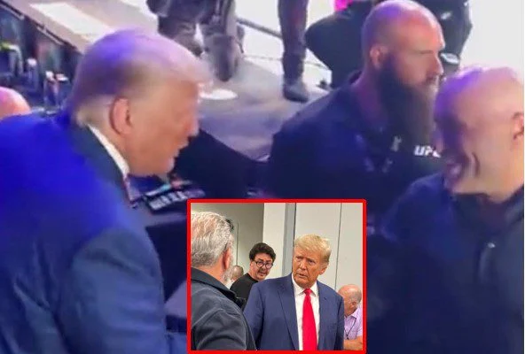 President Trump Walks Into UFC 290 and Crowd Goes Wild – Joins Joe Rogan, Dana White, Mel Gibson And More at Vegas Event After Rally with Volunteers