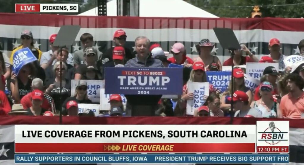 WATCH: Lindsey Graham Was Relentlessly Booed At Trump’s South Carolina Rally