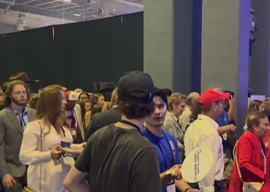 WATCH: Massive Crowd Arrives to Watch President Trump’s Speech At Turning Point Action Conference