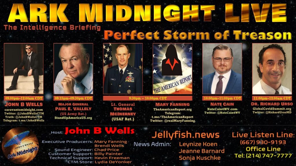 08 July 2023: Ark Midnight - The Intelligence Briefing / Perfect Storm of Treason