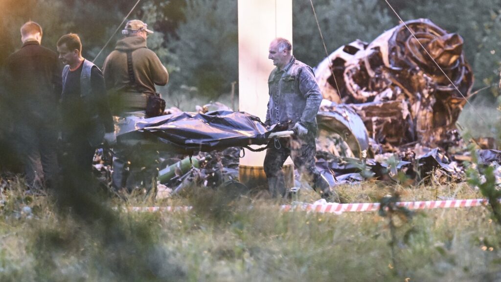 Plane crash believed to have killed Russian mercenary chief is seen as Kremlin’s revenge
