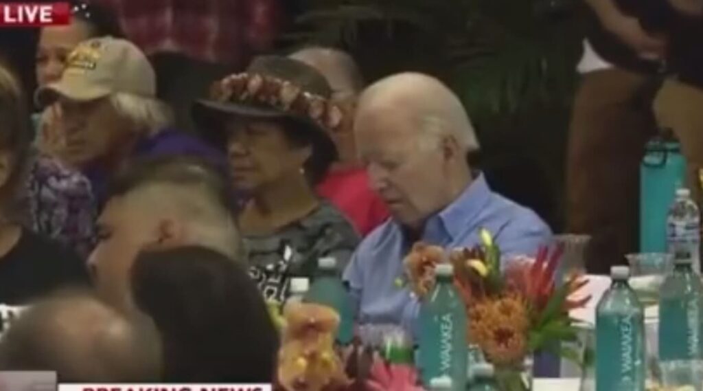 WOW... Did Biden Actually Fall Asleep During Ceremony Honoring Maui Victims?