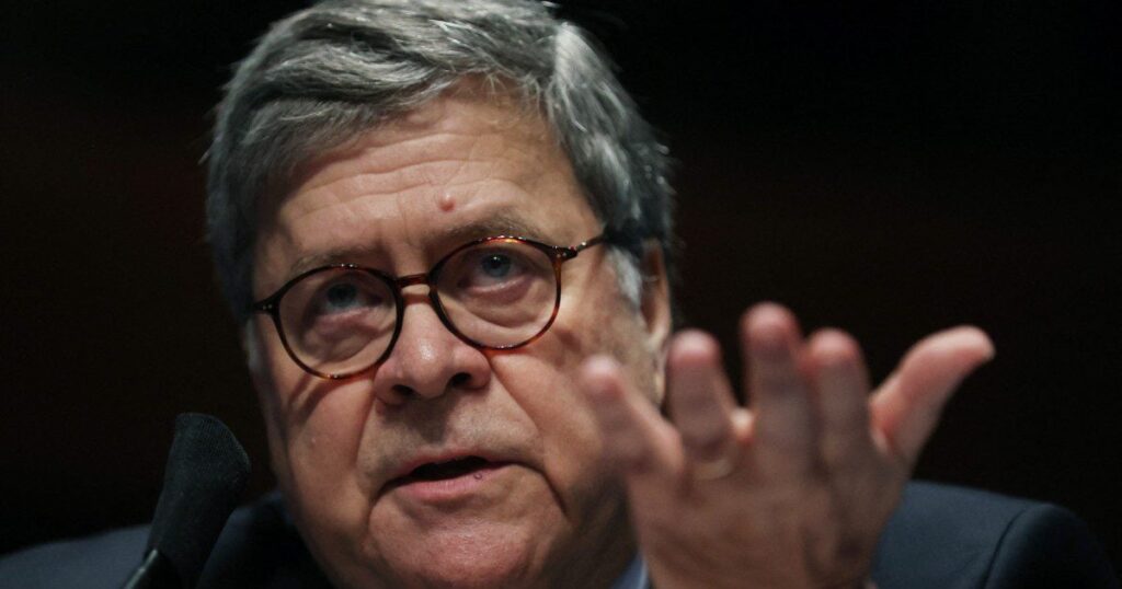 Former AG Bill Barr Says He Will Jump Off Bridge If Trump Wins Republican Primary