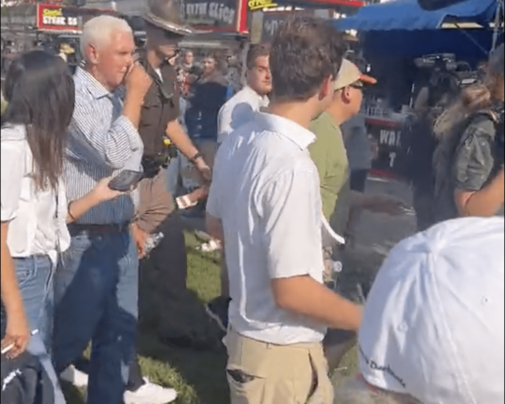 Mike Pence Heckled By Trump Supporters At Iowa State Fair
