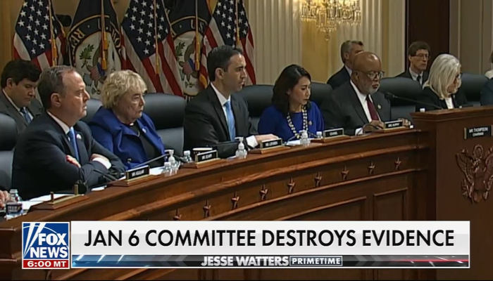 Nets Ignore Jan 6 Committee Destroying Evidence Related to Capitol Riots