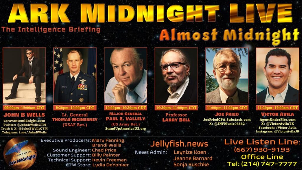 12 August 2023: ArkMidnight Tonight - The Intelligence Briefing / Almost Midnight