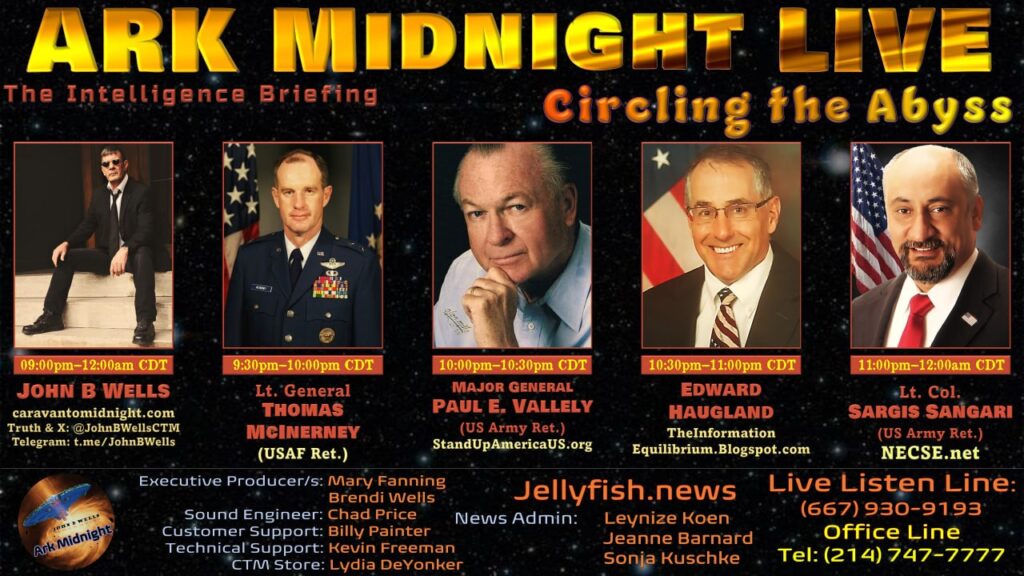 26 August 2023 - Ark Midnight Tonight - The Intelligence Briefing/ Circling the Abyss
