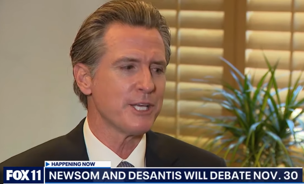 Gavin Newsom Trolls Ron DeSantis Hard About November 30th Debate