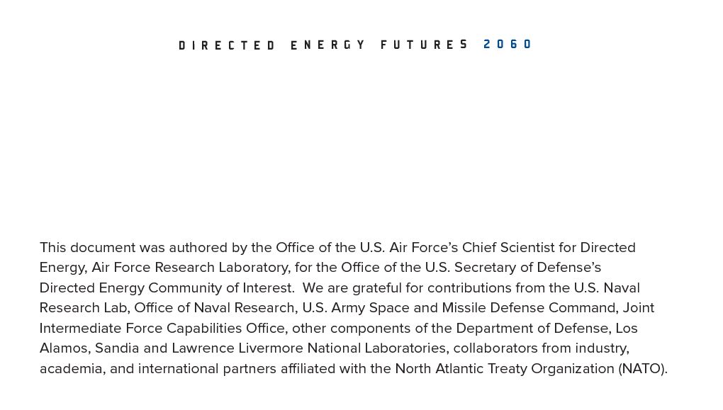 Directed Energy Futures 2060, US Air Force | Report & Op-Ed, September 1, 2023: Counter-Personnel DEWs Need Halting for Open Full-Spectrum Ethics Review