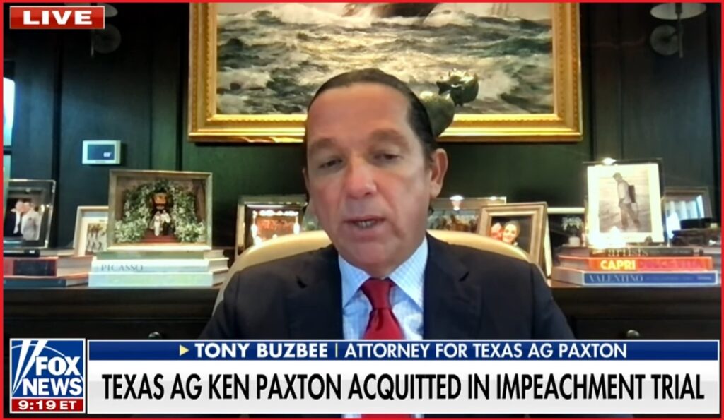 Tony Buzbee Discusses Background of Sham Impeachment Effort Against AG Ken Paxton