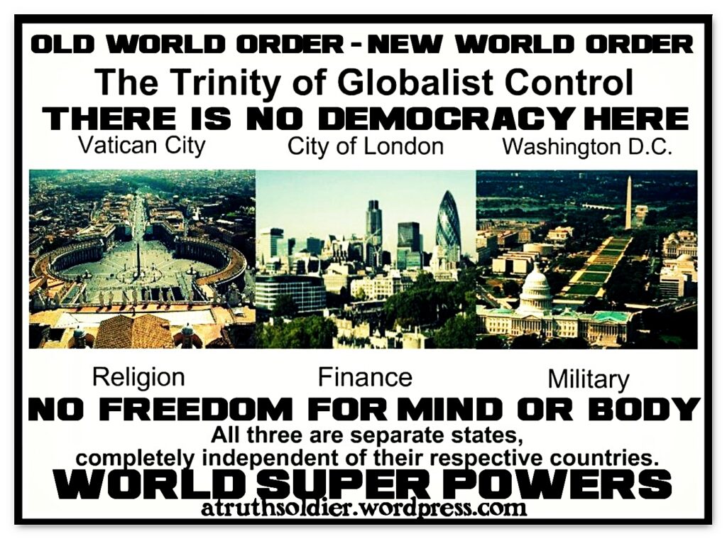 The Unholy Trinity Of Globalist Control: The Vatican, The City Of London & Washington D.C.