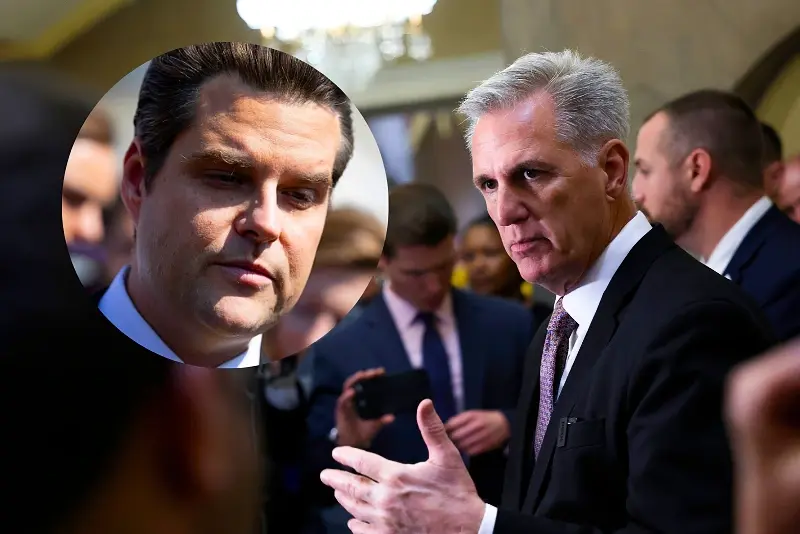 Gaetz Officially Files Motion To Remove McCarthy As Speaker