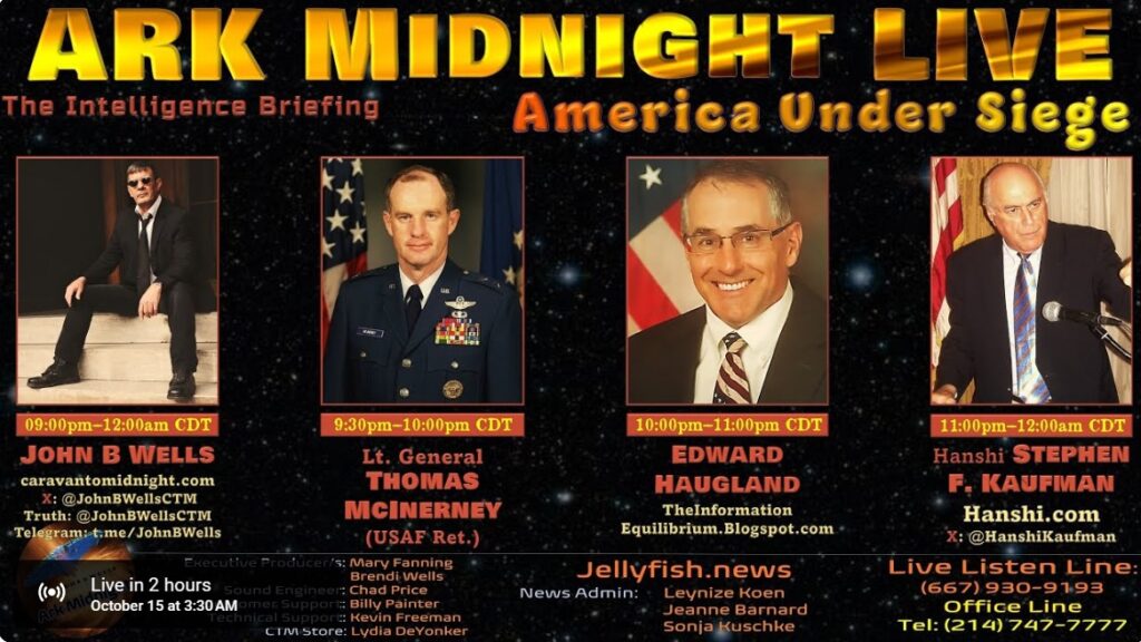 14 October 2023: ArkMidnight Tonight - The Intelligence Briefing / America Under Siege