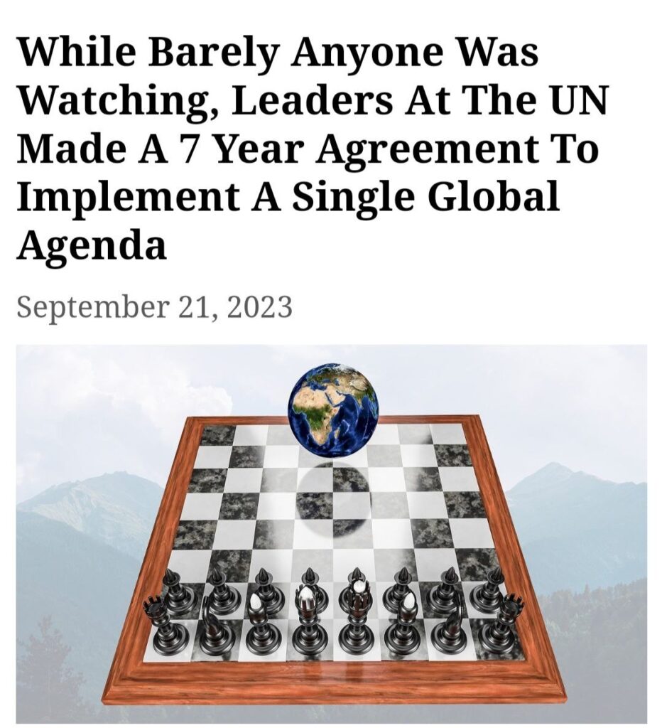 While Barely Anyone Was Watching, Leaders At The UN Made A 7 Year Agreement To Implement A Single Global Agenda