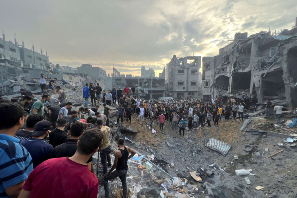 Israeli airstrike of Gaza's refugee camp leaves dozens dead