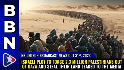 Israeli Plot To Force 2.3 Million Palestinians Out Of GAZA & STEAL Their Land LEAKED To The Media (Video)