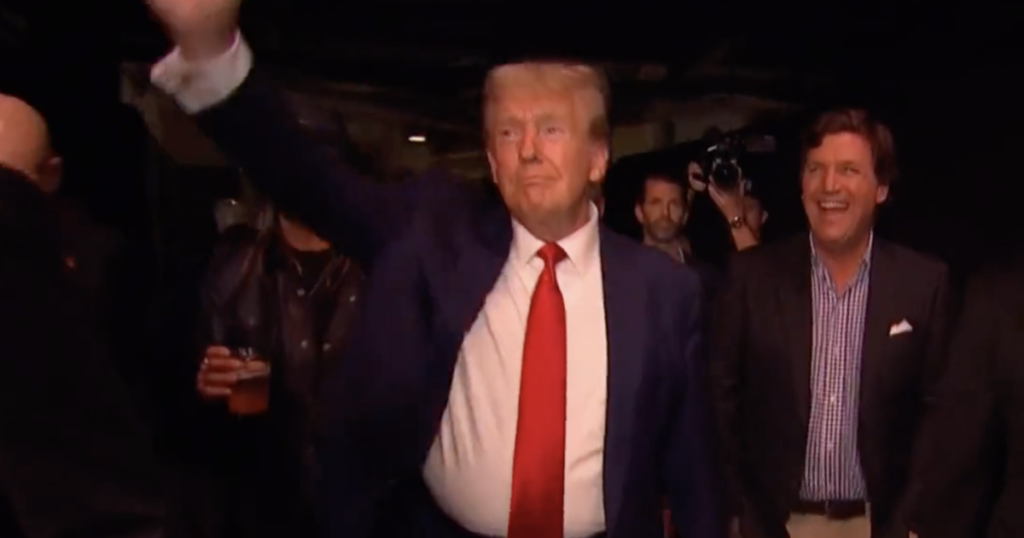 MUST SEE: Crowd Goes Wild as President Trump and Tucker Carlson Walk Into UFC 295 (VIDEO)