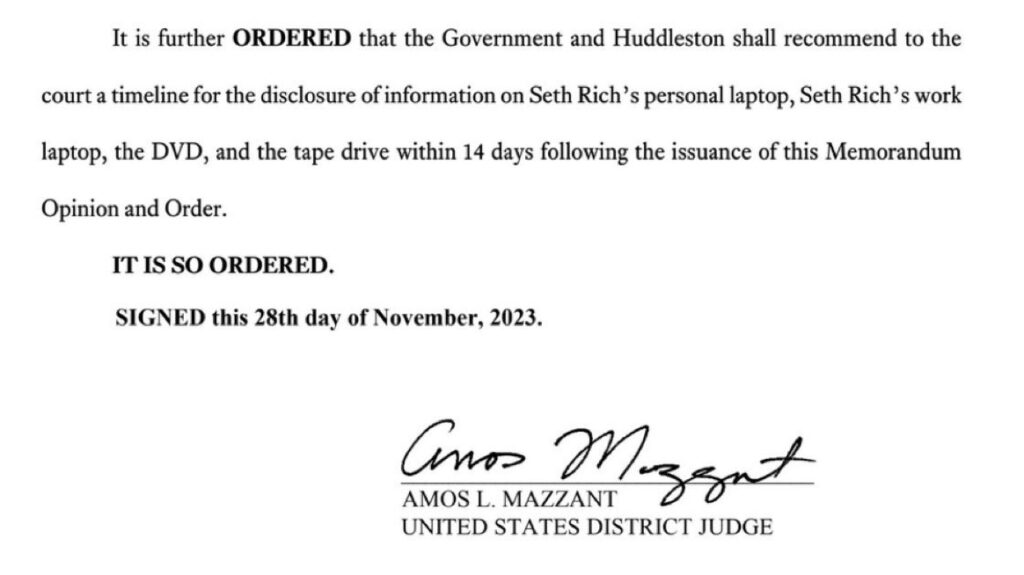 BREAKING: Texas judge orders FBI to reveal Seth Rich’s laptops and media within 14 days